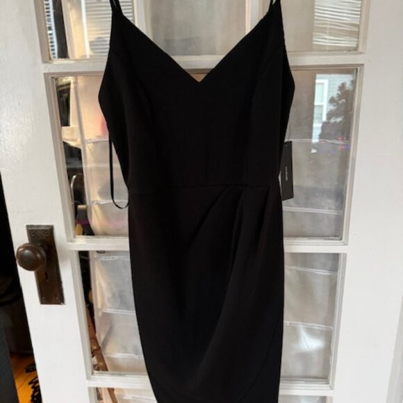 Lulus Forever Your Girl Black Bodycon Dress - Size Medium - Picture 2 of 5